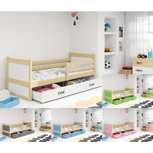 Krevet RICO 90x200 s ladicom + GRATIS ležište -BOR (VIŠE BOJA)