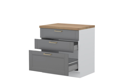 ELEMENT ZA KUHINJU TARA R-80-3MBOX SA METALNIM LADICAMA